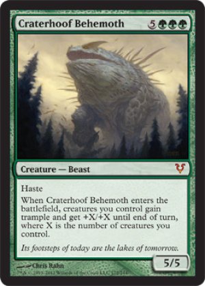 画像1: 孔蹄のビヒモス/Craterhoof Behemoth [AVR-058ENM]