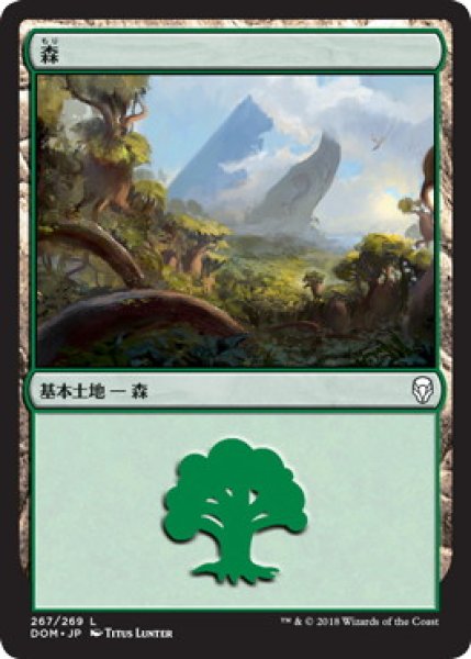 画像1: 【FOIL】森/Forest ＃267 [DOM-078JPB] (1)