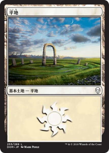 画像1: 【FOIL】平地/Plains ＃253 [DOM-078JPB] (1)